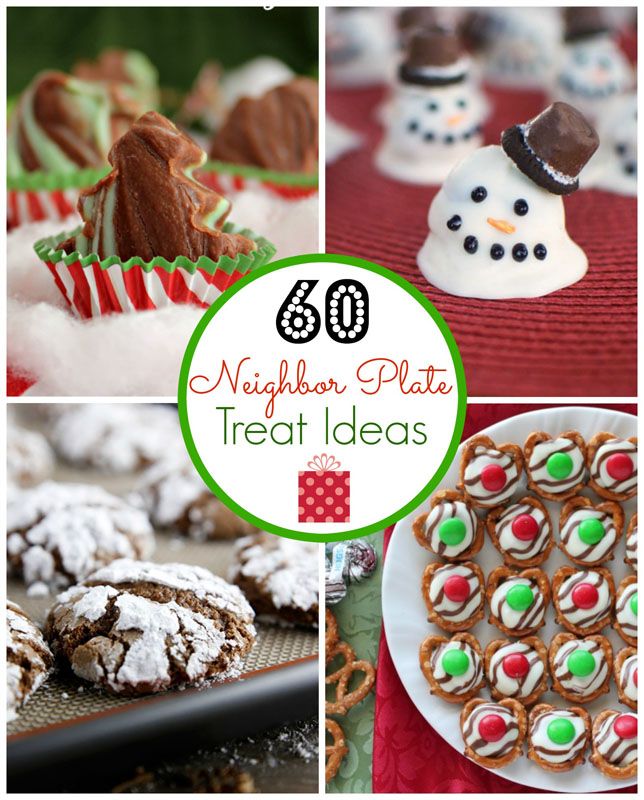 a collage of christmas treats and desserts with text overlay that reads 60 night - time treat ideas