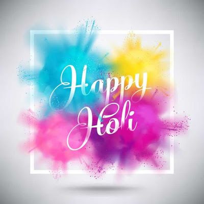 happy holi background with colorful powder