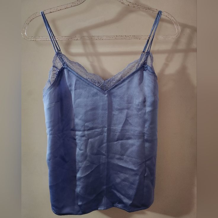 Abercrombie & Fitch Blue Satin Camisole, Never Used, New, No Tags Satin Camisole, Blue Satin, Abercrombie Fitch, Color Blue, Womens Tops, Satin, Tags, Full Service, Women Shopping