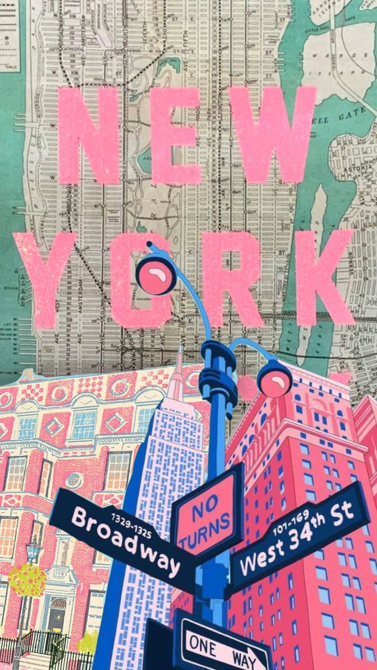 a street sign with the words new york on it