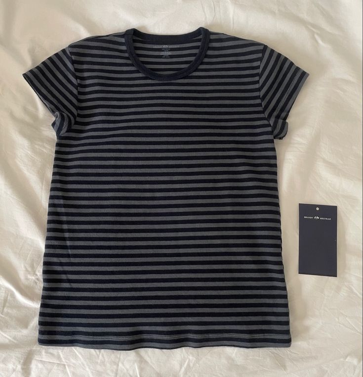 Brandy Striped Shirt, Brandy Melville Striped Shirt, Brandy Melville T Shirt, Brandy Melville Shirts & Tops, Brandy Melville Outfits Summer, Brandy Melville Tshirt, Brandy Shirt, Brandy Melville Shirts, Striped Tshirt