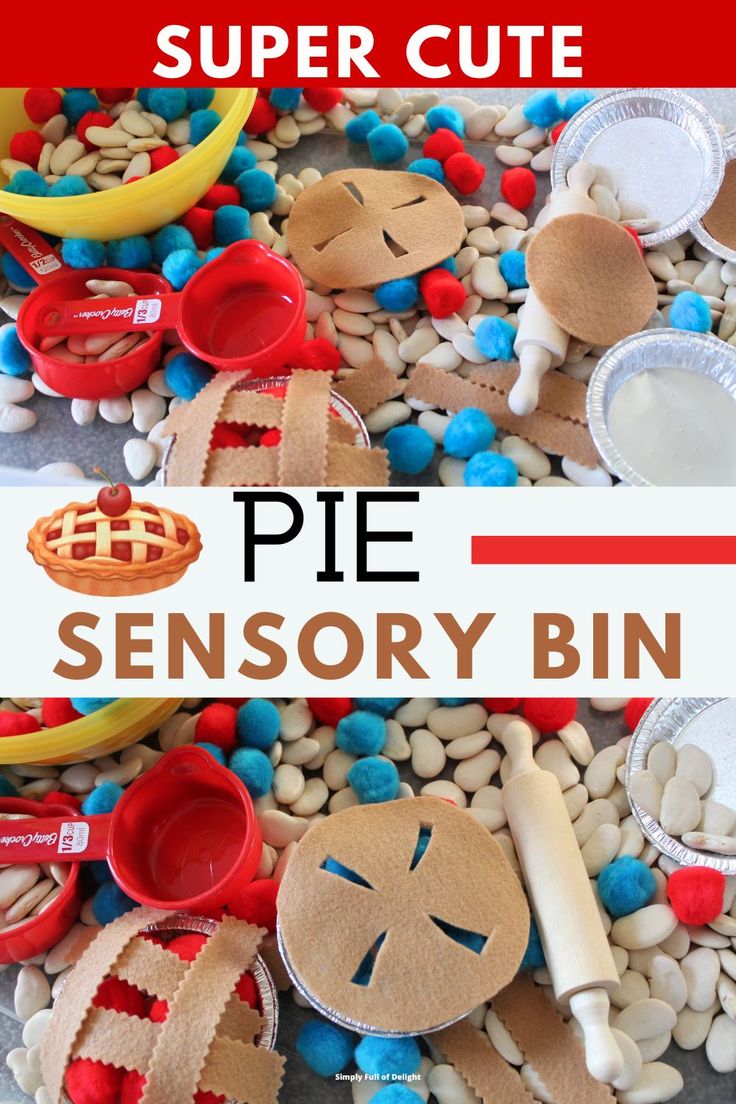 Fall sensory bin ideas - Thanksgiving Pie sensory bin Thanksgiving Sensory Bin, Pie Sensory Bin, Thanksgiving Sensory, Fall Sensory Bin, Thanksgiving Activities Preschool, Apple Picking Season, Pie Thanksgiving, Infant Classroom, November Crafts