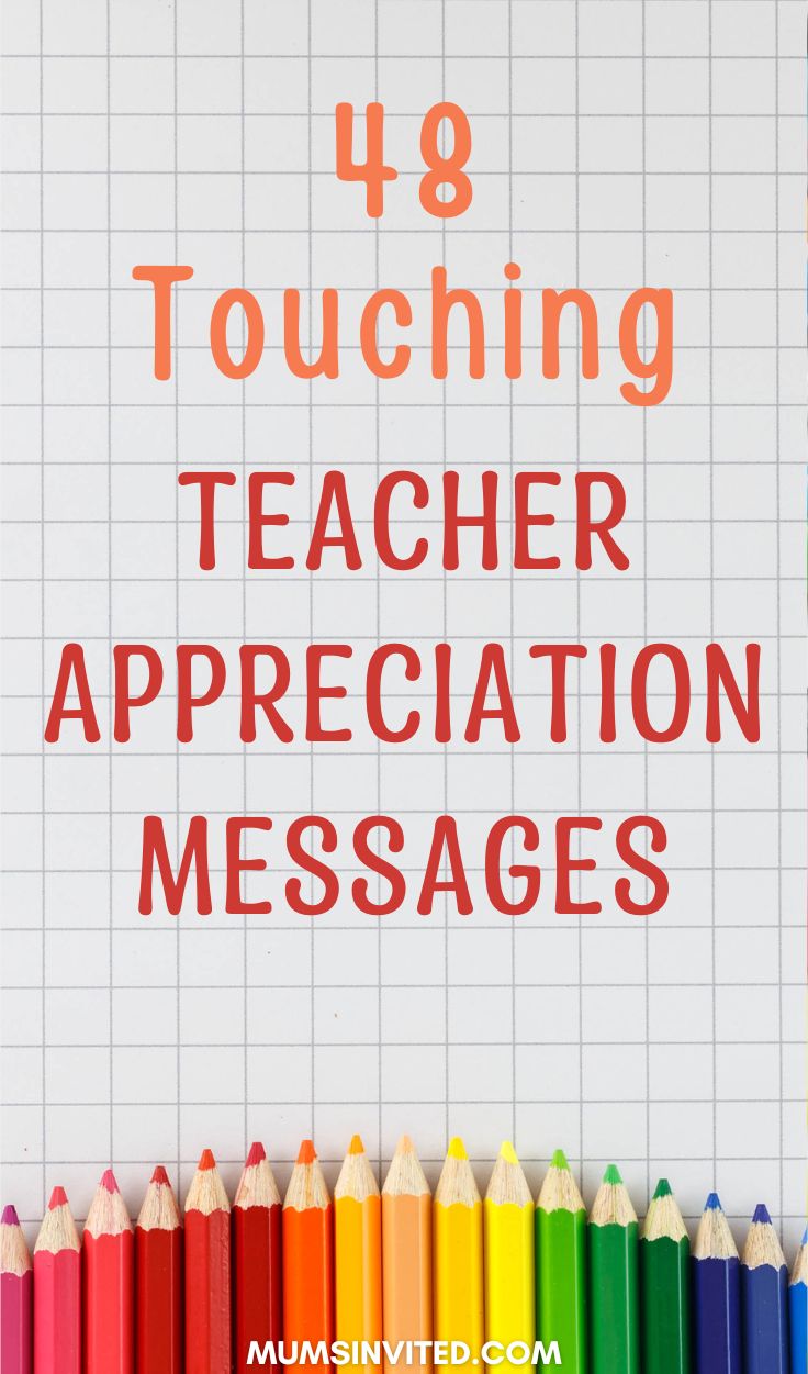 the words teaching teacher appreciation messages written in colored pencils