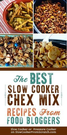 the best slow cooker chex mix recipe from food bloggers