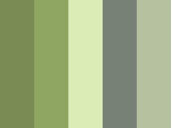 green and gray color palette with vertical stripes