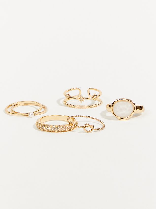 Enhance your ring collection with this 6-pack of glitz dainty rings, offering a variety of sparkling designs that effortlessly add a touch of glamour to your outfits for any occasion. Dainty Open Ring For Party, Delicate Gold Rings For Party, Trendy Open Ring Midi Rings For Wedding, Delicate Gold Party Rings, Trendy Midi Open Ring For Wedding, Trendy Rose Gold Party Rings, Trendy Rose Gold Midi Rings For Wedding, Trendy Midi Rings For Party, Trendy Rose Gold Open Midi Rings