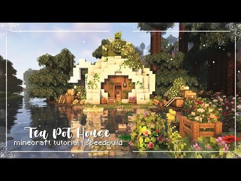 Tea Pot House 🫖 Minecraft Tutorial Build | Speedbuild 1.20 with CIT Resource Pack ʚɞ ⁺˖ ⸝⸝ - YouTube Teapot House Minecraft, Minecraft Teapot House, Minecraft Bakery, Building Things, Build Inspiration, Minecraft Tutorial, Minecraft Builds, Minecraft Ideas, Minecraft Designs