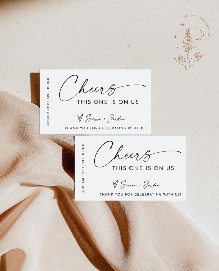 Drink Ticket Template | Minimalist Drink Ticket Drink Voucher, Wedding Drink Tickets, Drink Tickets, Wedding Invitation Cards Online, Drink Ticket, Free Wedding Cards, Menu Card Template, Ticket Card, Ticket Template