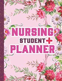 the nursing student planner with flowers on it