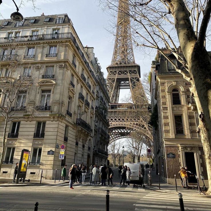 the eiffel tower towering over many buildings