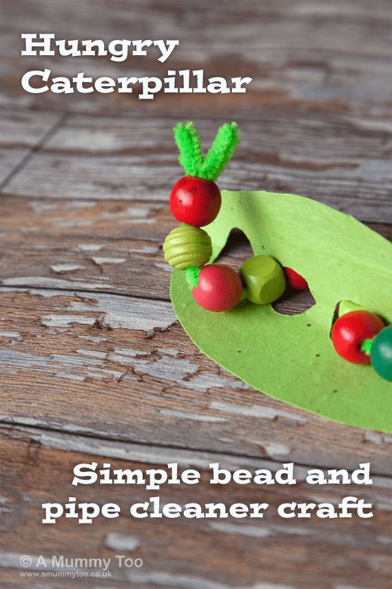 the hungry caterpillar is made out of paper and pipe cleaner craft