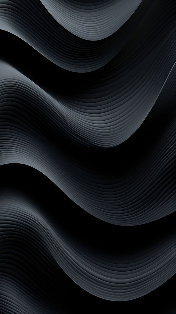 an abstract black background with wavy lines