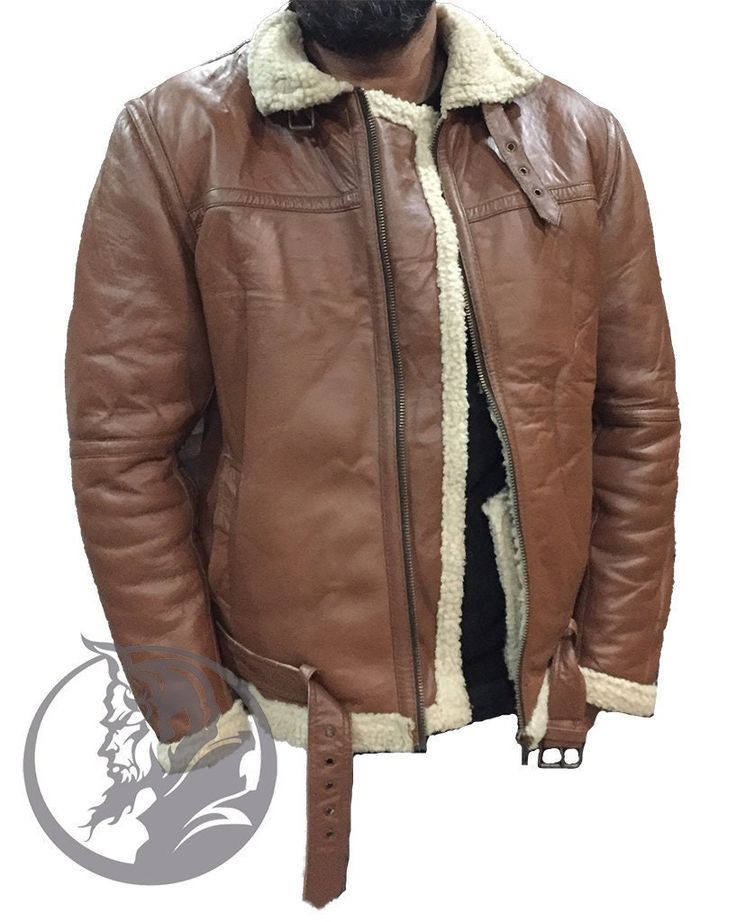 Title: Vintage RAF Aviator Leather Jacket for Men with Faux Shearling Fur Description: Elevate your winter style with our RAF Aviator Leather Jacket, meticulously crafted from 100% Genuine Sheepskin Leather. Designed for both style and functionality, this jacket features an extra layer of Synthetic Faux Shearling Fur, ensuring unparalleled comfort even in the harshest cold. The classic Shearling Collar, combined with the Zipper Closure and Germline Belt, gives this piece a timeless vintage allure. Features: - Material: 100% Genuine Sheepskin Leather - Lining: Synthetic Faux Shearling Fur - Closure: YKK Zipper - Maintenance: Dry Clean Only - Special Features: Shearling Collar, Cuffs, and Two Waist Pockets - Tailored for those who appreciate a regal, vintage look, this jacket is not just a f Sheepskin Leather Jacket For Winter, Shearling Leather Jacket For Cold Weather, Winter Sheepskin Leather Jacket For Cold Weather, Winter Shearling Leather Jacket With Fleece Lining, Sheepskin Leather Jacket With Fleece Lining, Classic Winter Leather Jacket With Faux Fur Lining, Classic Leather Jacket With Faux Fur Lining For Winter, Sheepskin Leather Jacket With Fleece Lining And Long Sleeves, Brown Leather Jacket With Fleece Lining For Cold Weather