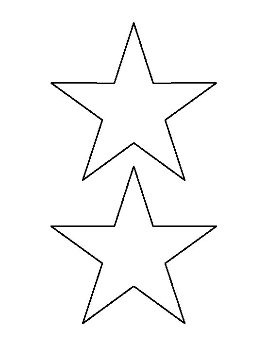 three stars that are black and white