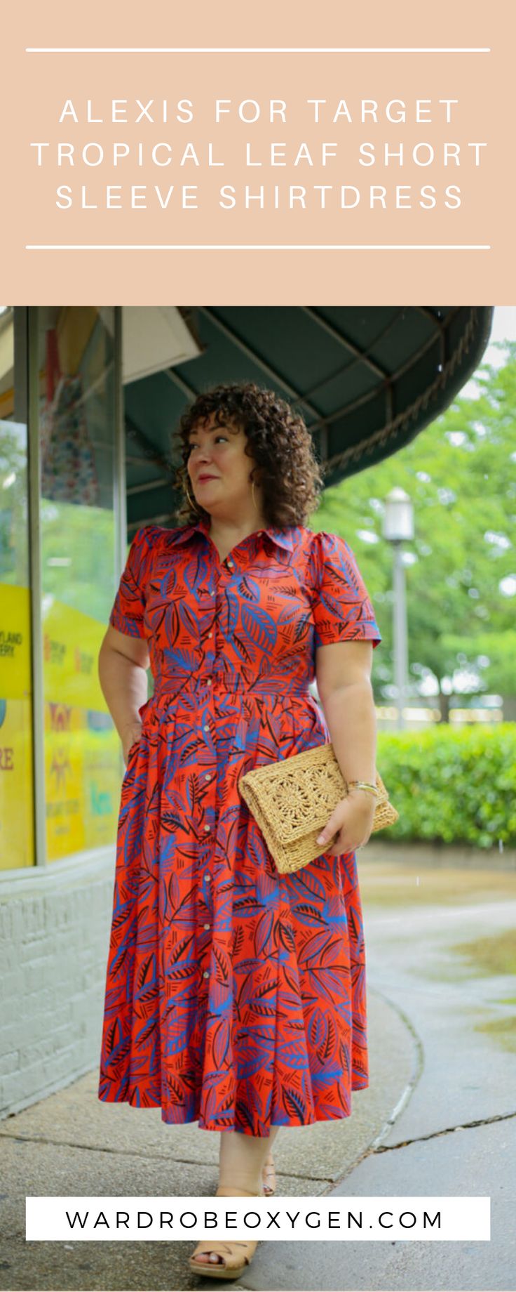 Alexis for Target Tropical Leaf Short Sleeve Shirtdress��—the perfect shirtdress fo summer. If you're looking for something colorful and casual to wear this summer take a look at my honest review of the Target Tropical Leaf SHort Sleeve Shirtdress. #womensstyle #womensstreetstyle Wardrobe Oxygen, Plus Size Workwear, Alexis Dress, Inclusive Fashion, Plus Size Fashion Tips, Fall Trends Outfits, Target Clothes, Target Dresses, Pattern Play