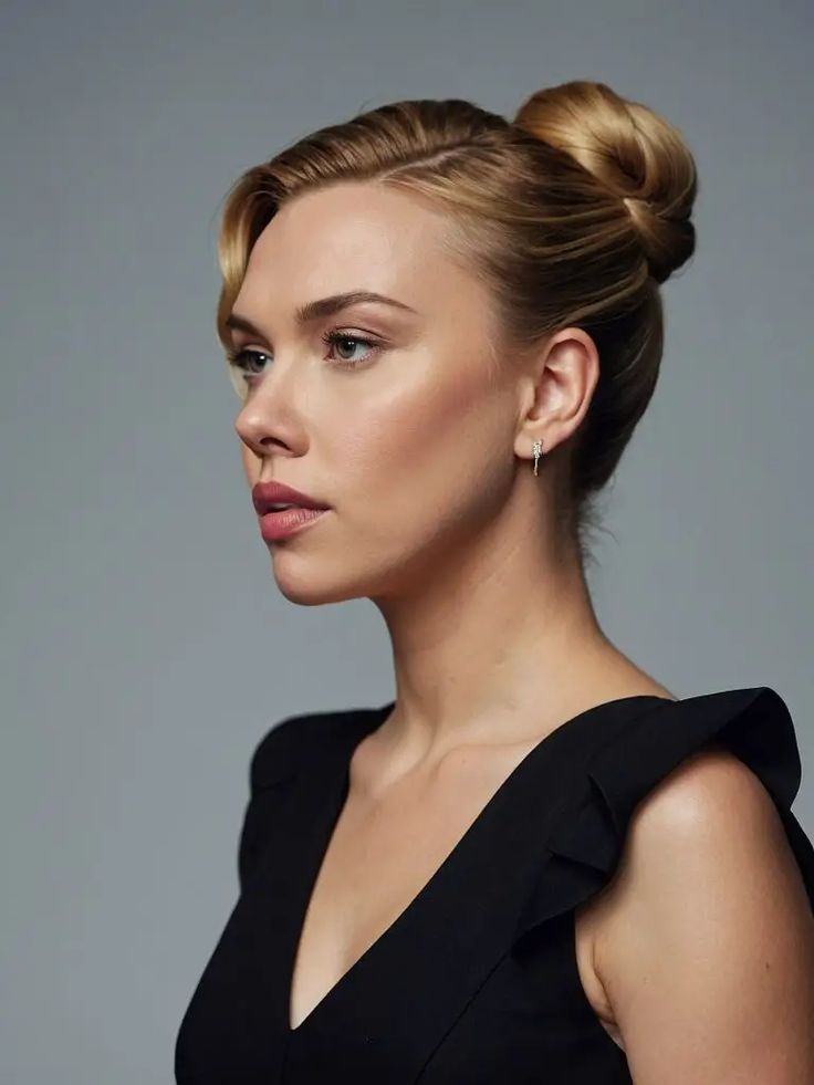 35 Sleek Chic Bun Hairstyles: A Visual Journey Bun Side Part, Chic Bun, Sleek Chic, Sleek Bun, Side Part, Chic Look, Bun Hairstyles, Buns, Wedding Hair