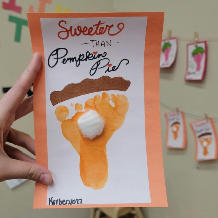 a hand holding up a piece of paper that says sweeter than pompie pie