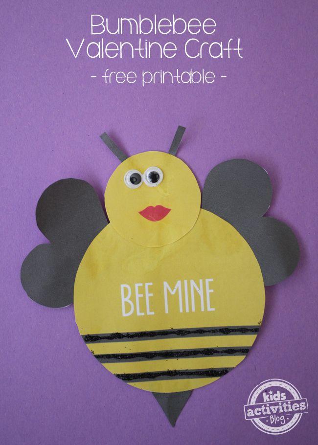 a paper bee with the words bee mine written on it