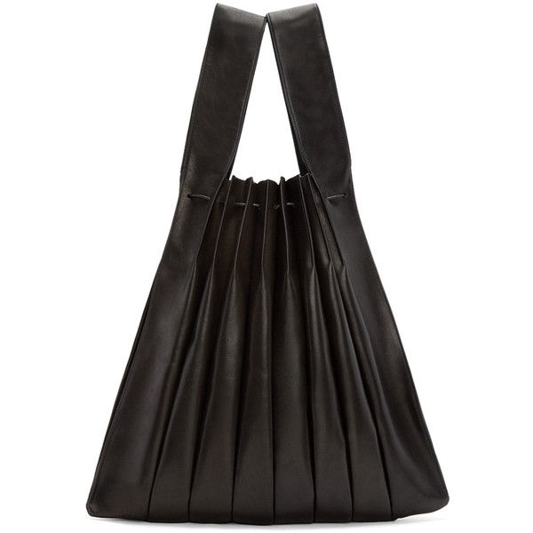 Yohji Yamamoto Black Pleated Leather Tote (26.531.235 VND) ❤ liked on Polyvore featuring bags, handbags, tote bags, drawstring handbag, leather handbag tote, leather drawstring handbags, handbags totes and leather tote Lv Bags, Leather Handbags Tote, Chic Accessories, Yohji Yamamoto, Wallet Bag, Womens Tote, Diy Bag, Beautiful Bags, Leather Tote Bag