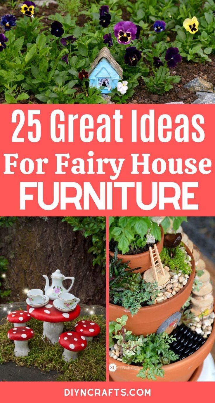 25 great ideas for fairy house furniture that are easy to make with the kids and adults