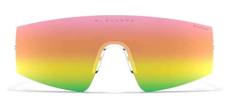 'Neon Hype’ is color out loud. Lightweight and frameless, they’re our first sunglasses with a multi-base PureBlend™ Lens for a full wraparound design. And with a peach-lime aesthetic complemented by neon pinstriped temples, you won’t need anyone to hype you up — these shades do all the talking. // Details: Gender: Unisex Lens Color: Non-Polarized PureBlend™ Peach-Lime UV Rating: 100% UV Protection Fit / Size: Medium - Large Vibe: Progressive In the Box: Microfiber Pouch & Sticker Pack Pink Shield Sunglasses For Summer Outdoor, Orange Mirrored Shield Sunglasses, Casual Orange Shield Sunglasses With Mirrored Lenses, Rainbow Sunglasses With Uv Protection For Summer, Orange Shield Sunglasses With Uv Protection For Summer, Summer Shield Sunglasses With Orange Gradient Lenses, Orange Gradient Shield Sunglasses For Summer, Summer Orange Shield Sunglasses With Gradient Lenses, Trendy Orange Shield Sunglasses With Mirrored Lenses