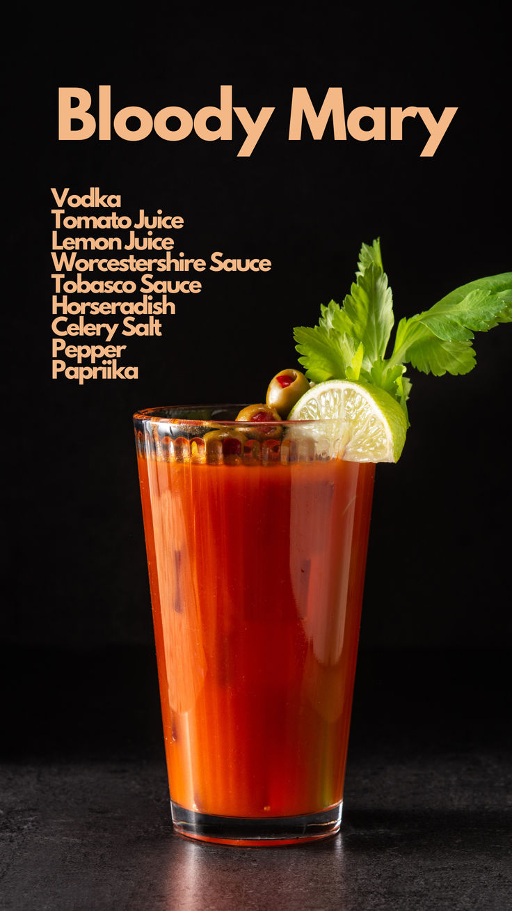 Bloody Mary Coctails Recipes Classic, Bloodymary Cocktail Recipe Easy, Blody Mary, Bartending Ideas, Spicy Cocktails, Mexican Cantina, Blood Mary, Vodka Cocktails Easy, American Cocktails