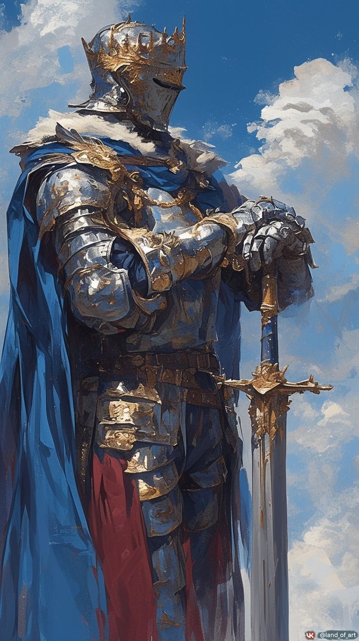 Did you like the art and want it in higher resolution? Follow the link and check out the album - https://t.me/arttach Midevil Knights Art, Woman Knight Aesthetic, Knight Art Reference, Male Knight Art, Lady Knight Art, Anime Knight Art, Knight Armor Art, Fantasy Knight Art, Medieval Knight Art