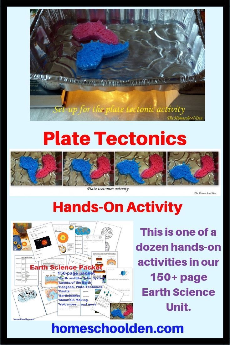 an advertisement for the earth science unit with pictures of hands - on activities and instructions