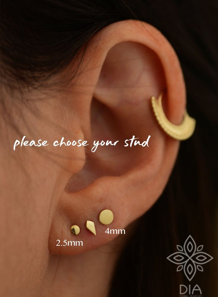 14K SOLID GOLD single circle stud earring - 2.5mm OR 4mm head diameter - SINGLE! Perfect for a variety of piercing locations: nostril / lobe / 3rd, 2nd hole earring / tragus / conch / helix / cartilage ---> Features: ♦ Material: Yellow 14k SOLID GOLD ( available also in rose gold, please convo me) ♦ Please choose size: 2.5mm OR 4mm circle diameter ♦ Wire thickness: Select your preference in the gauge at the top right of this page. available in 16/18/20/22 gauge = 1.2/1/0.8/0.6 mm. Gauge: the Simple Round Cartilage Earrings, Gold Minimalist Tarnish-resistant Cartilage Earrings, Modern Internally Threaded Round Cartilage Earrings, Tiny Round Minimalist Nose Studs, Minimalist Yellow Gold Round Nose Studs, Minimalist 14k Gold Internally Threaded Cartilage Earrings, Simple Round Single Cartilage Earring, Simple Single Round Cartilage Earring, Minimalist Nickel-free Round Cartilage Earrings