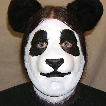 animal Animal Nose Makeup, Panda Eyes Makeup, Cute Animal Makeup, Dog Makeup Halloween, Funny Makeup Ideas, Halloween Animal Makeup, Animal Makeup Halloween, Funny Face Painting, Funny Face Paint Ideas