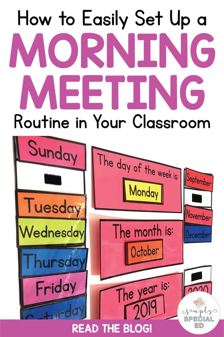 a bulletin board with the text how to easily set up a morning meeting routine in your classroom