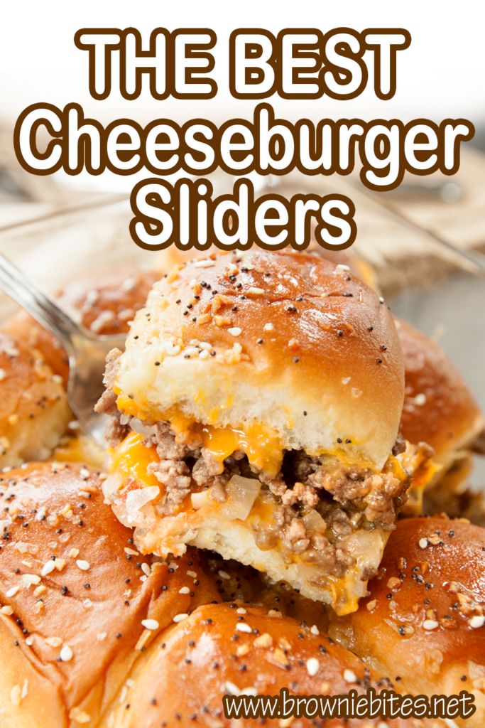 the best cheeseburger sliders on a plate