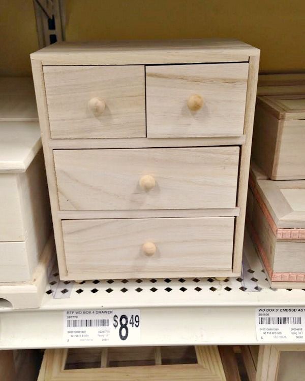 some drawers are stacked on top of each other