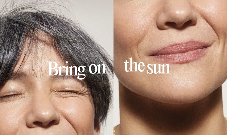 an older woman's face with the words bring on the sun above her head