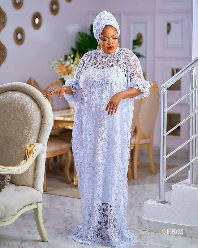 Pin by Omobo Koseeyan on abaya/ kaftan | African lace dresses, Latest african fashion dresses, Lace gown styles Lace Gown Styles For Mama, Simple Lace Dress Styles Ghana, Bubu Lace Gown Styles, Dry Lace Gown Styles Nigerian, Bubu Gown Styles Lace, Bubu Styles, Auntie Vibes, Latest Lace Styles, Women Gown