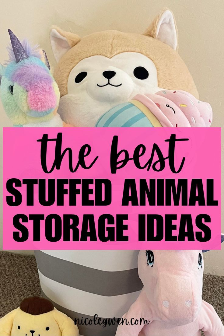 stuffed animal storage ideas Stuff Animal Storage Ideas Diy, Plush Toy Storage Ideas, Animal Storage Ideas, Stuffed Animal Storage Ideas, Plush Toy Storage, Stuffed Animal Displays, Kids Storage Solutions, Storing Stuffed Animals, Stuffed Animal Net