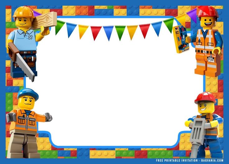 legoland birthday party photo frame