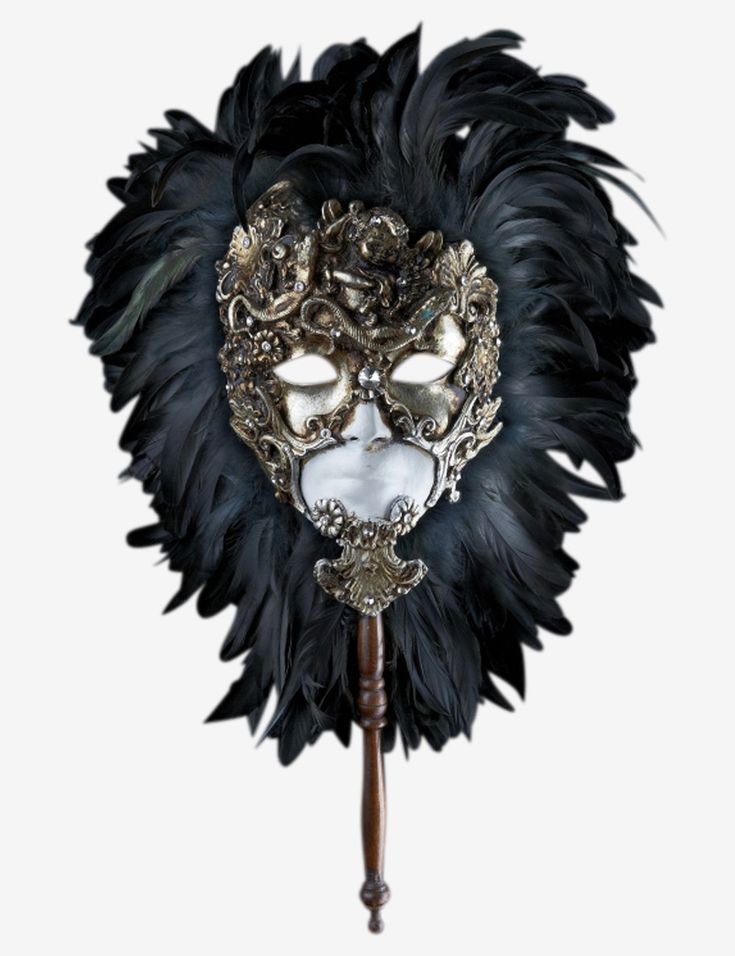 Nazca with Tabby Feathers & Stick (Bronze Base): authentic venetian mask in paper mache with a unique baroque style. This item is strictly handcrafted in Venice, Italy by the famous artists of the city according to the carnival tradition. Each item comes with certificate of authenticity. Mask Dimensions:Height: 64 cmWidth: 36 cmDepth: 19 cm Fantasy Masks And Prosthetics For Theater Carnival, Artistic Masks For Theater And Halloween, Artistic Halloween Masks For Theater, Artistic Halloween Theater Masks, Venetian Baroque Masks For Theater, Venetian Masks And Prosthetics For Mardi Gras, Venetian Masks And Prosthetics For Carnival, Venetian Masks For Carnival Themed Events, Artistic Masks And Prosthetics For Theater Halloween