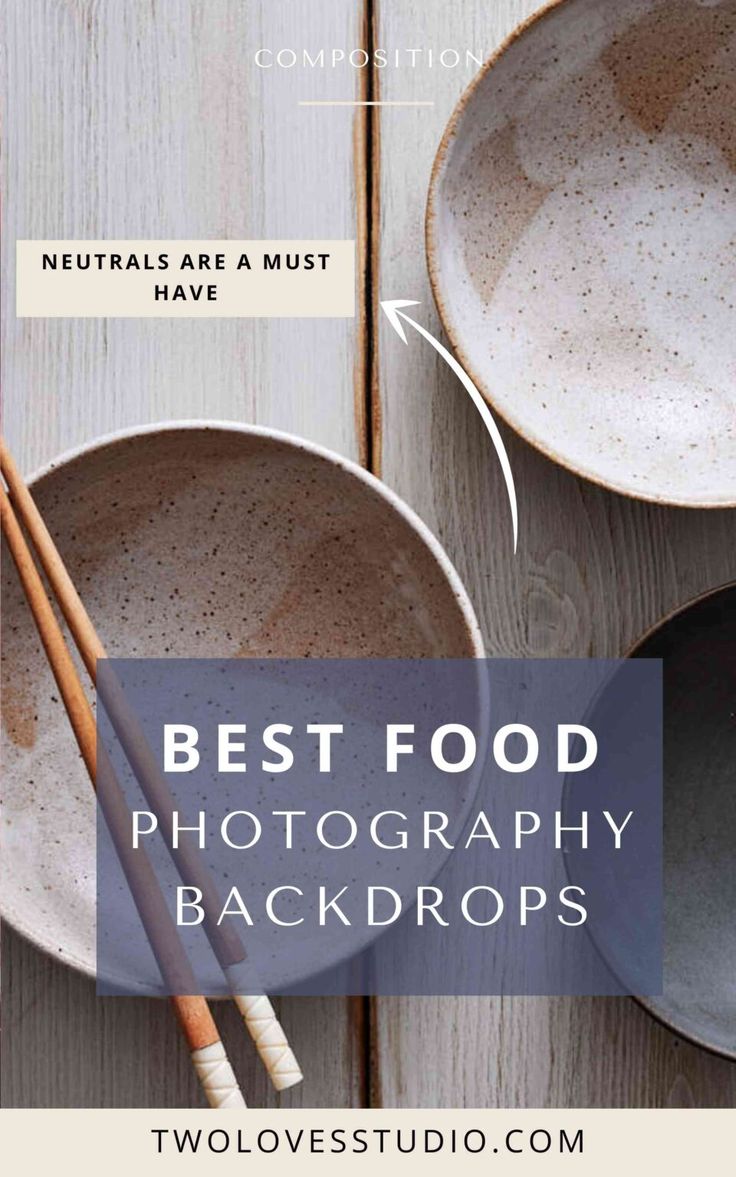 two bowls with chopsticks in them and the words best food photography backgrounds above it