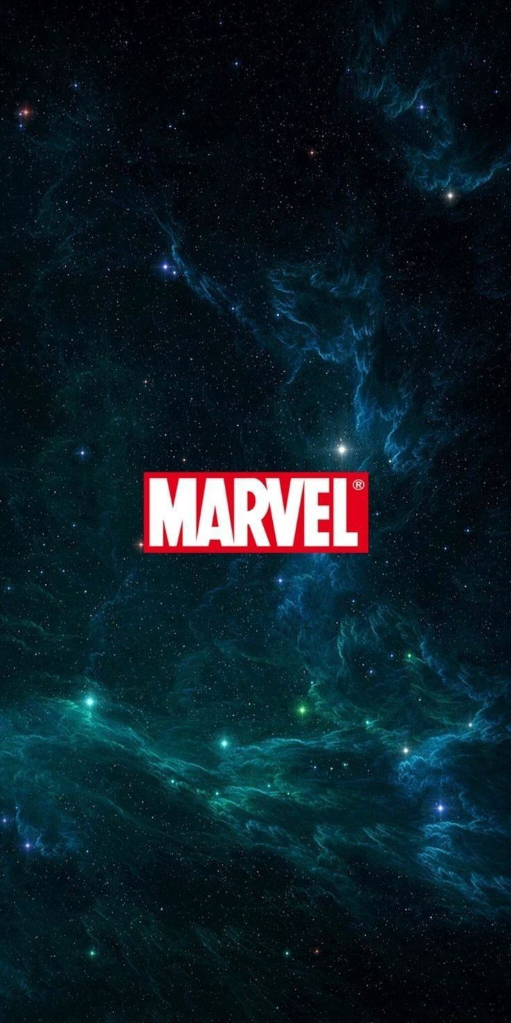 the logo for marvel is shown in space