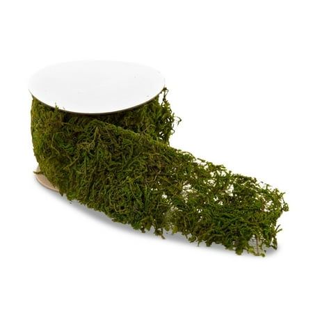 moss covered tape on white background