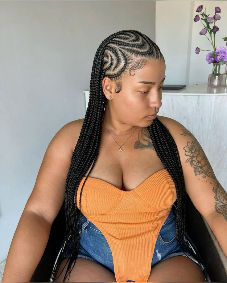 All Back Hairstyle, Fulani Braids Hairstyles, Acuity Booking Site, Lemonade Braids Hairstyles, Cornrow Braids, Goddess Braids Hairstyles, Feed In Braids Hairstyles, Stunning Hairstyles, Braided Cornrow Hairstyles