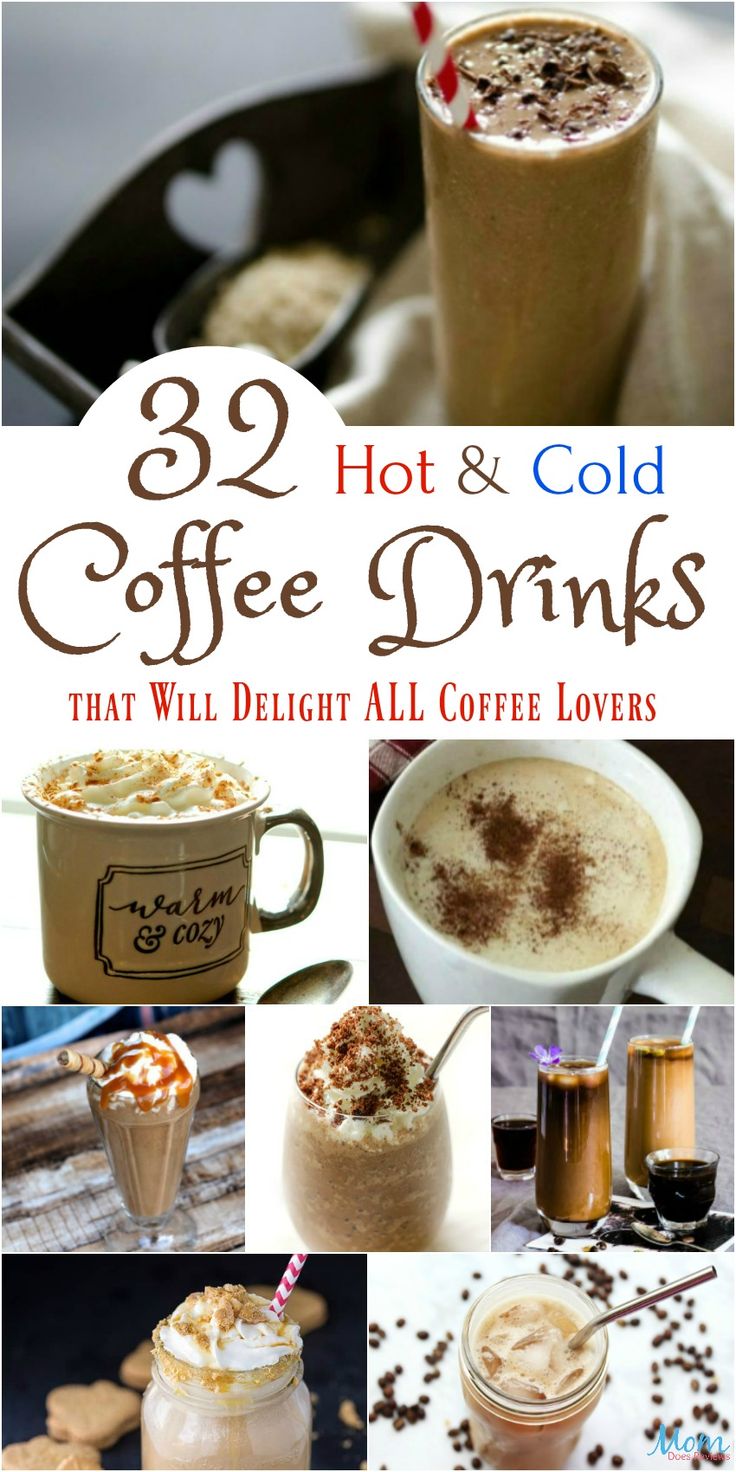 hot and cold drinks that will delight all coffee lovers in the morning or evening time