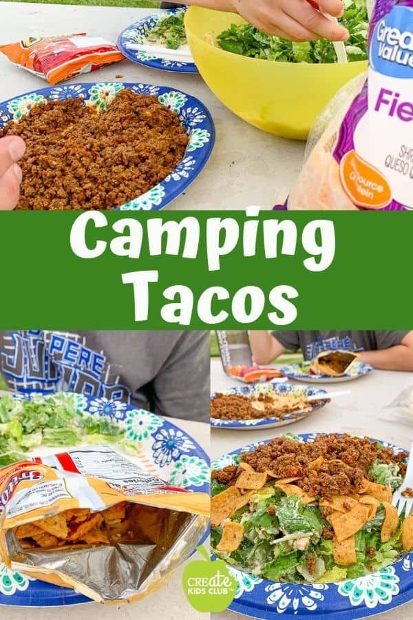 camping tacos are an easy way to get the kids excited about their favorite food