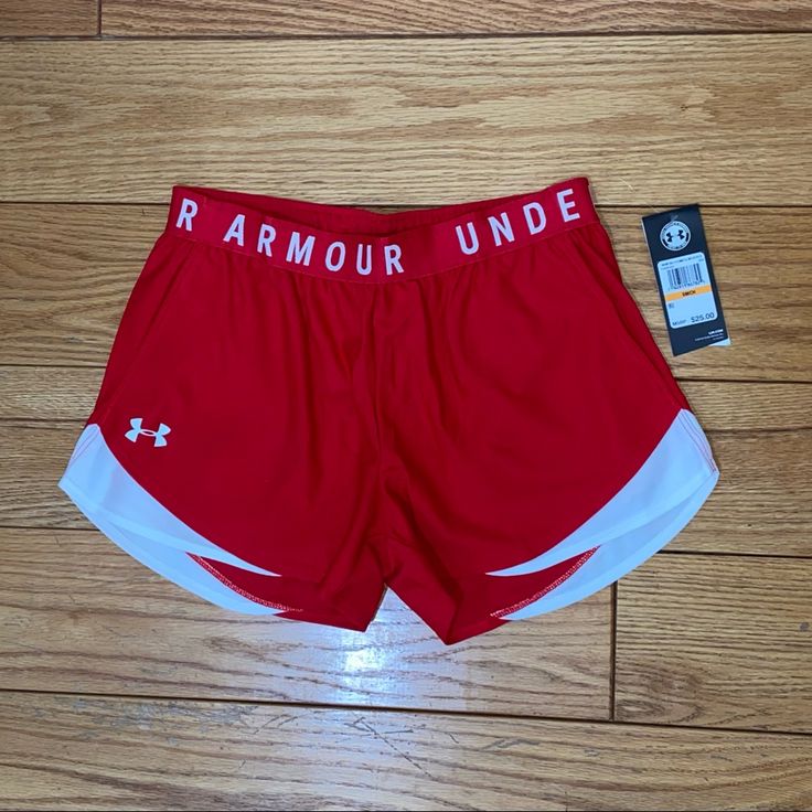 Red Under Armour Shorts Athletic Shorts Brand New With Tags Women’s Size Small Red Athletic Shorts With Built-in Shorts, Red Athletic Shorts With Short Legs For Summer, Sporty Red Bottoms With Built-in Shorts, Sporty Red Short Athletic Shorts, Sporty Red Shorts With Elastic Waistband, Red Athleisure Bottoms With Short Legs, Red Athleisure Shorts For Summer, Red Athletic Shorts With Elastic Waistband For Sports, Red Athletic Shorts With Elastic Waistband