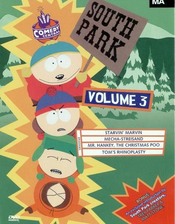 south park volume 3 dvd cover