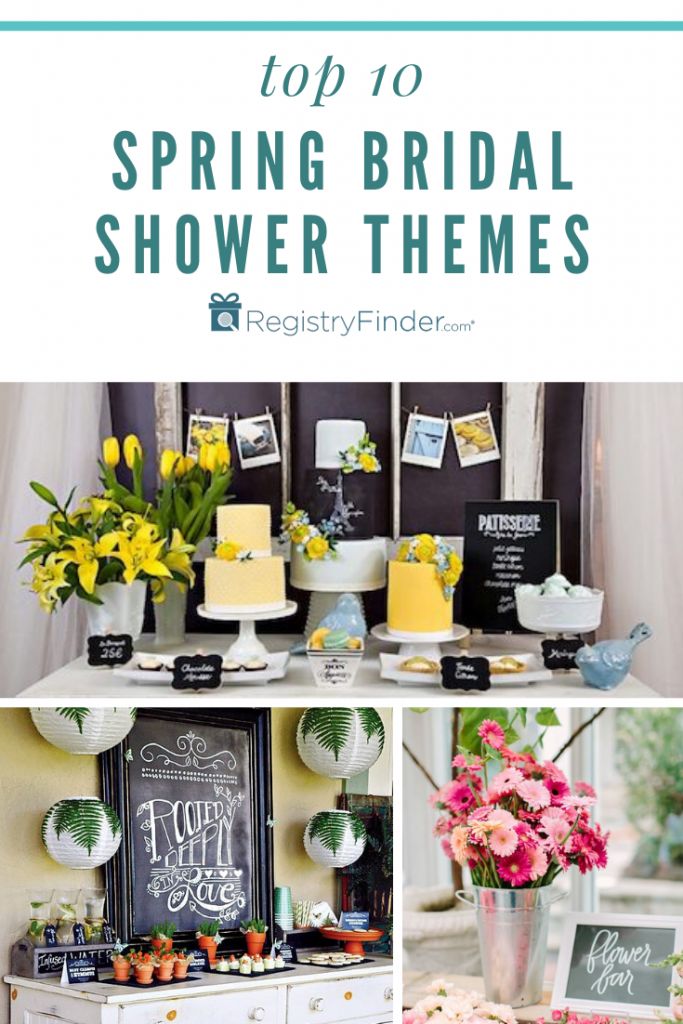 the top 10 spring bridal shower themes