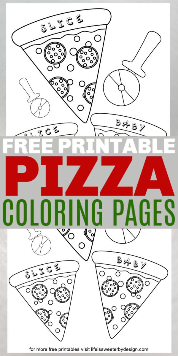 the printable pizza coloring pages are great for kids to color and learn how to draw them