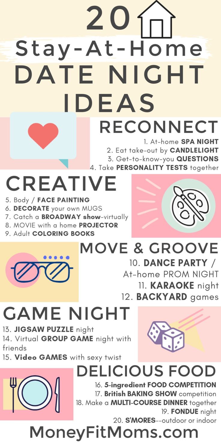 Diy At Home Date Night Ideas, In House Date Night Ideas, Stay At Home Date Ideas, Romantic Home Dates, Date Ideas At Home, At Home Date Ideas, Home Date Ideas, Home Date Night Ideas, Home Date Night