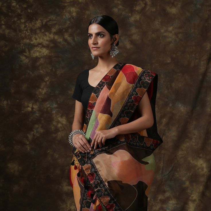 Print sarees are versatile and stylish garments that come in a wide range of prints, including florals, geometric patterns, and abstract designs. They also feature handloom prints like Kalamkari and Batik sarees. These sarees are suitable for both casual and formal occasions and can complement any skin tone. Explore our exclusive collection of print sarees. Traditional Multicolor Pre-draped Chanderi Saree, Festive Multicolor Chanderi Pre-draped Saree, Festive Multicolor Block Print Pre-draped Saree, Designer Multicolor Pre-draped Saree, Festive Multicolor Unstitched Pre-draped Saree, Designer Multicolor Pre-draped Saree With Printed Motifs, Bollywood Style Multicolor Pre-draped Saree For Navratri, Bollywood Multicolor Pre-draped Saree For Navratri, Multicolor Pre-draped Saree For Transitional Season